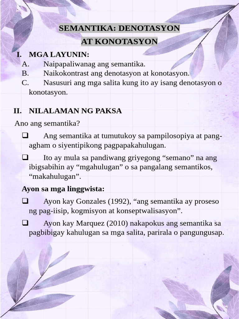 Sc-Fil1 3a Semantika | PDF