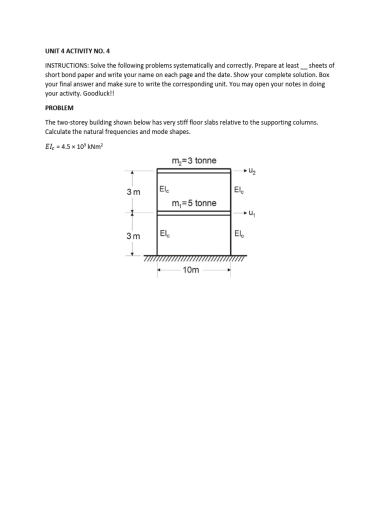 Unit 4 Activity No. 4 No Ans | PDF