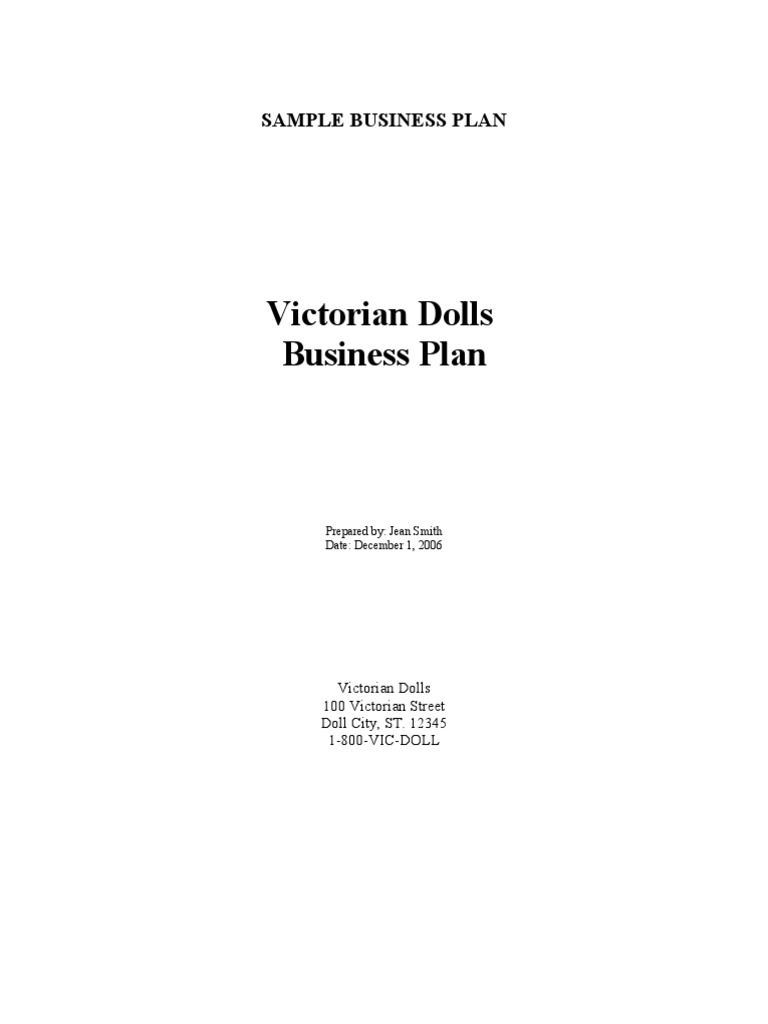business plan for small craft business