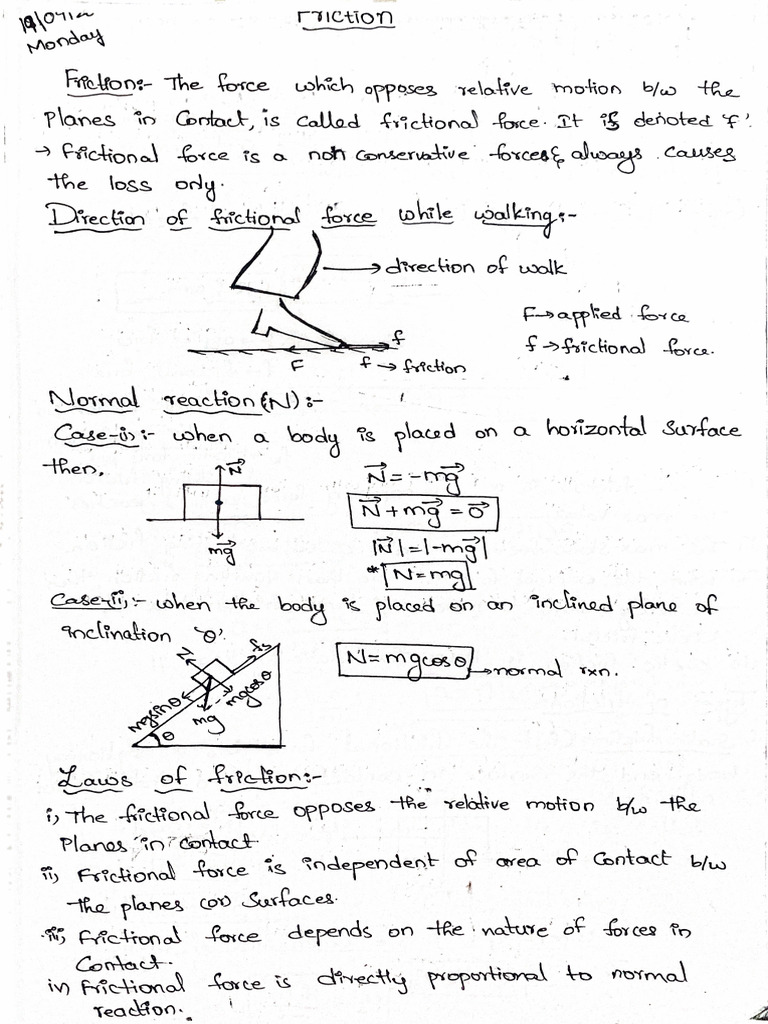 Friction | PDF