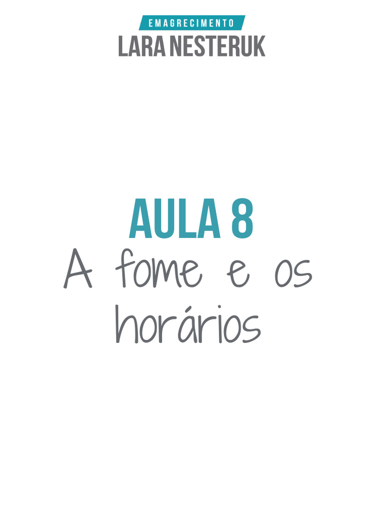 M dulo 2 a fome e os h rarios pdf