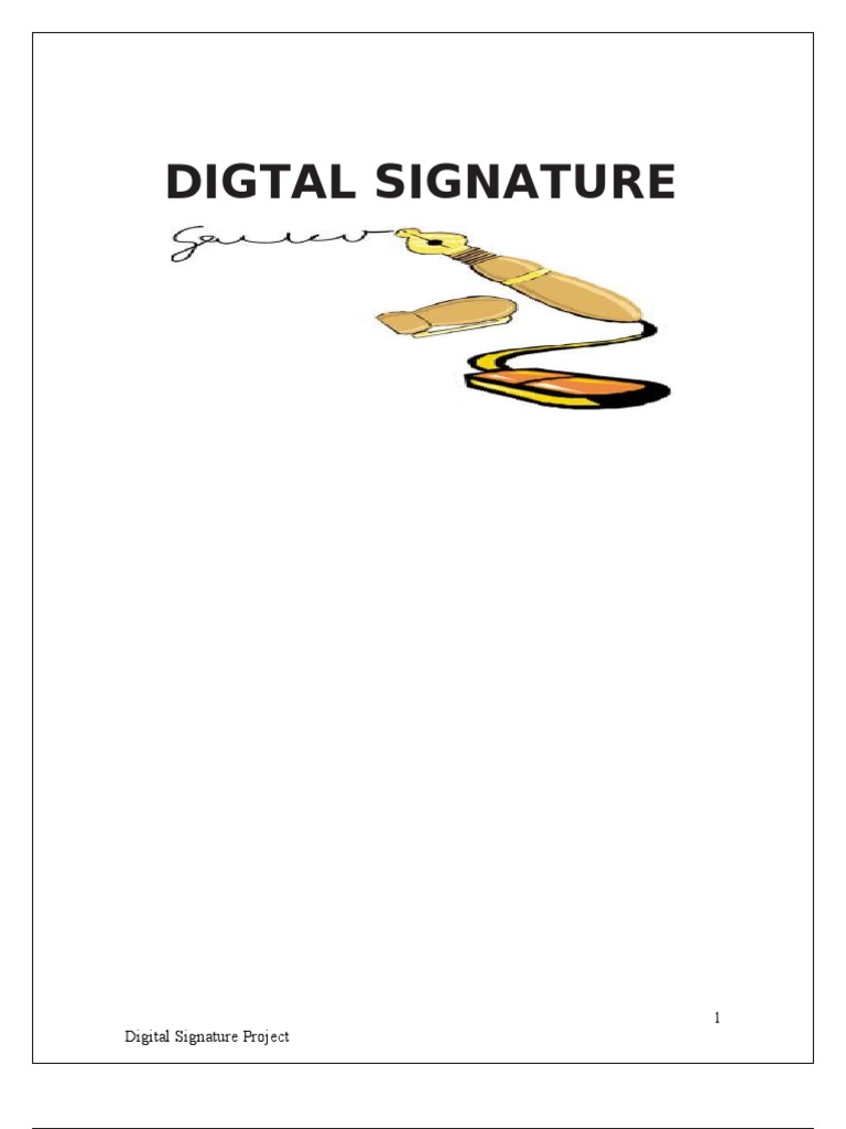 Digital Signature Project | PDF | Cryptography | Public Key Cryptography
