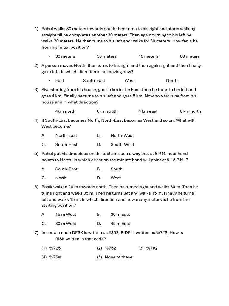 Sample Of Logical Exam
