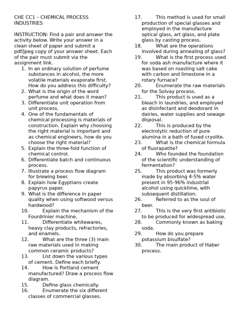 Che CC1 Cpi | PDF