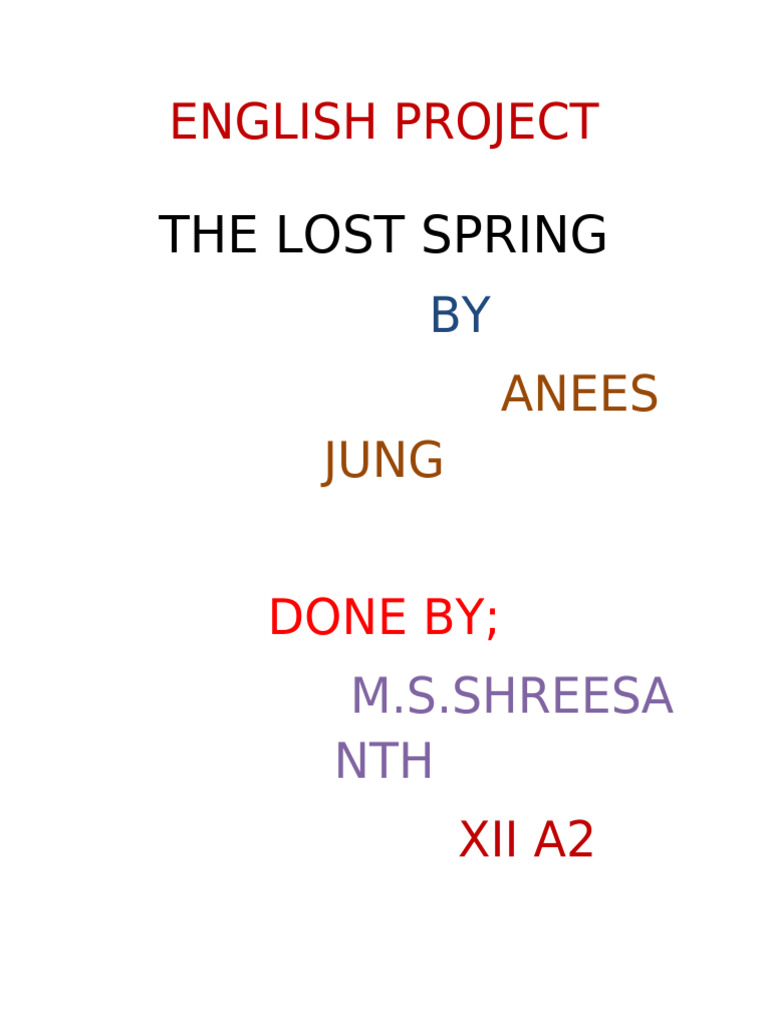 English Project Shreeee | PDF