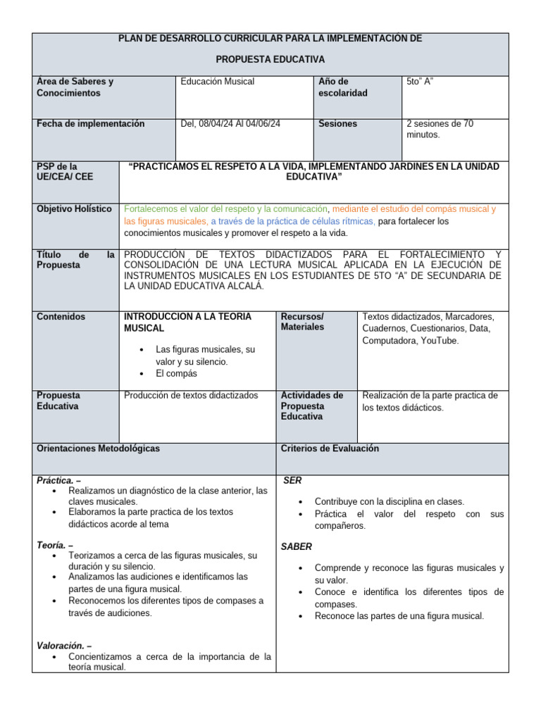 4to y 5to PDC 5toa 2024 | PDF
