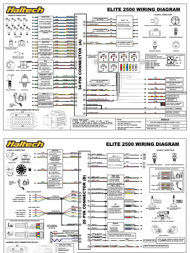 Elite 2500 Wiring Diagram - Rev 6 | PDF