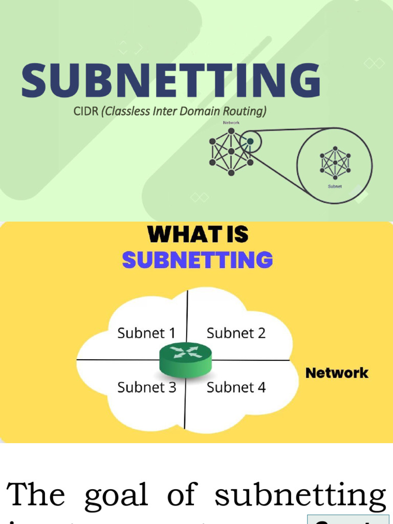 12 Classless Subnetting Info Sheet | PDF