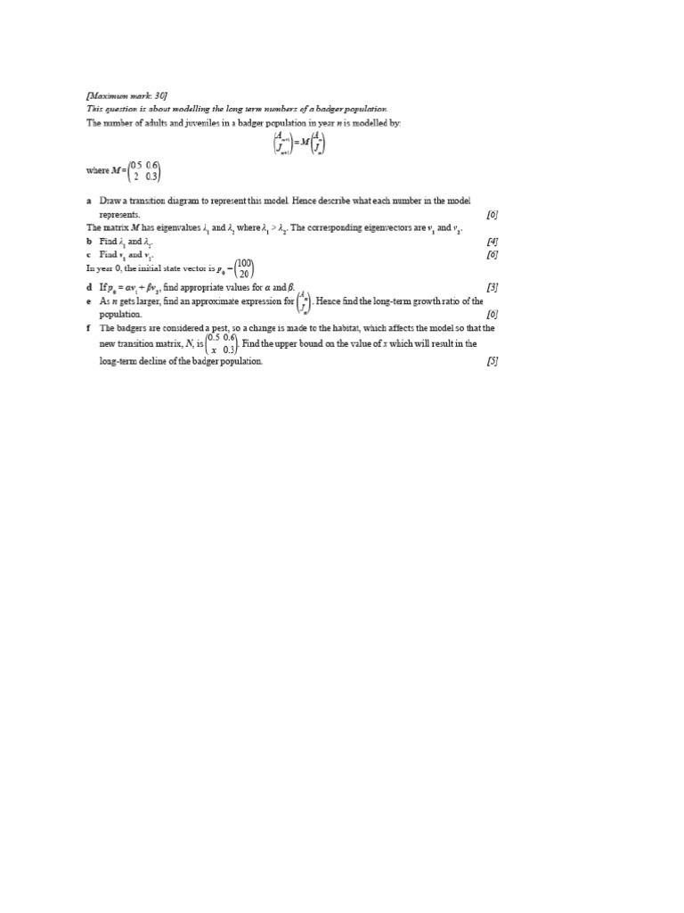 Test 5 - Matrix Paper AL | PDF