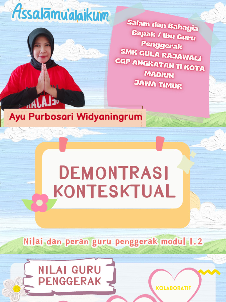 Demontrasi kontekstual modul 1 2 ayu purbosari pdf