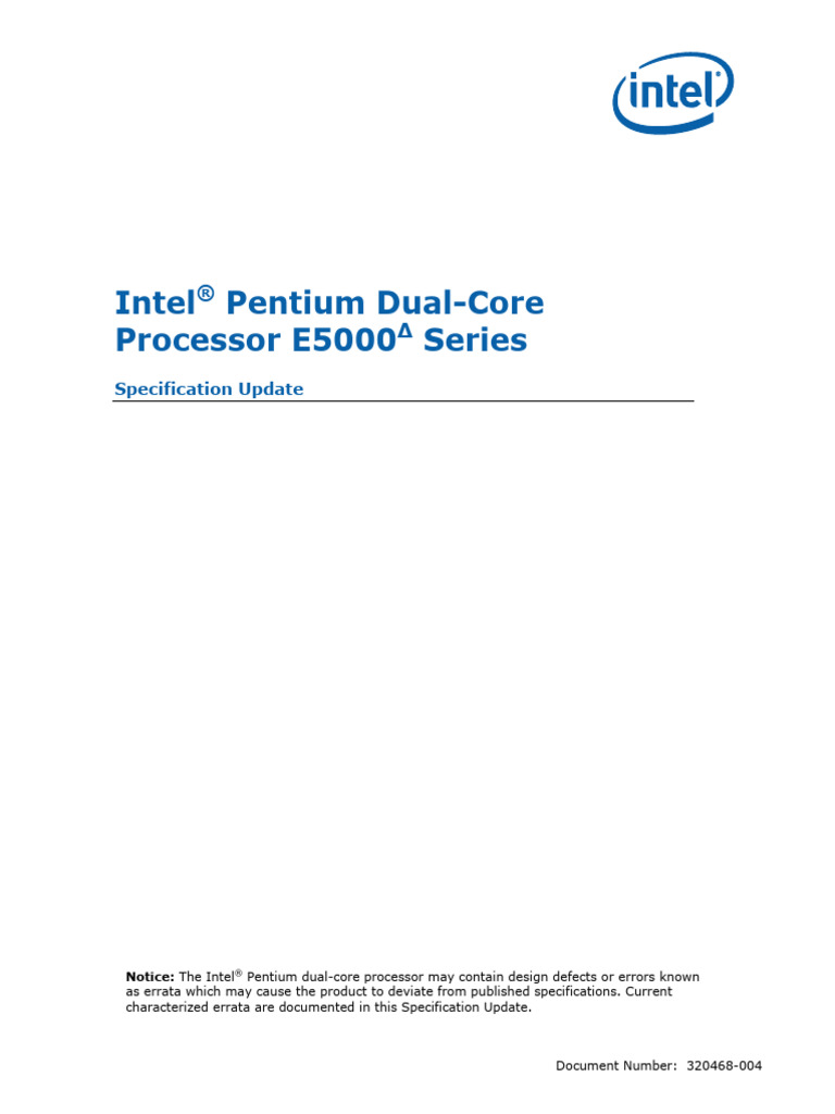 Computer Intel Dual Core Manual | PDF