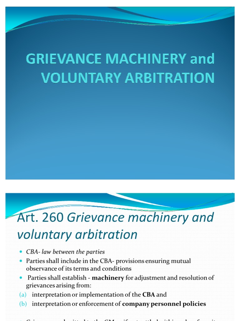 Understanding Voluntary Arbitration | PDF | Arbitration | Employment