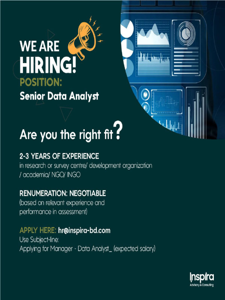 Job Vacancy Senior Data Analyst | PDF