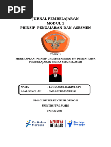 JURNAL PEMBELAJARAN PRINSIP UbD PPG 2024 Luqman