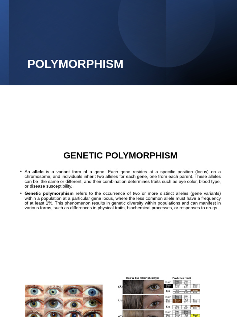 Polymorphism and Mutations | PDF