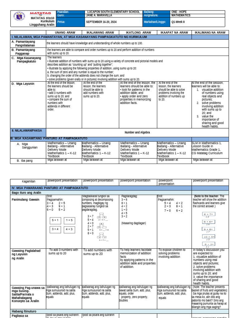 Week 8 Math | PDF