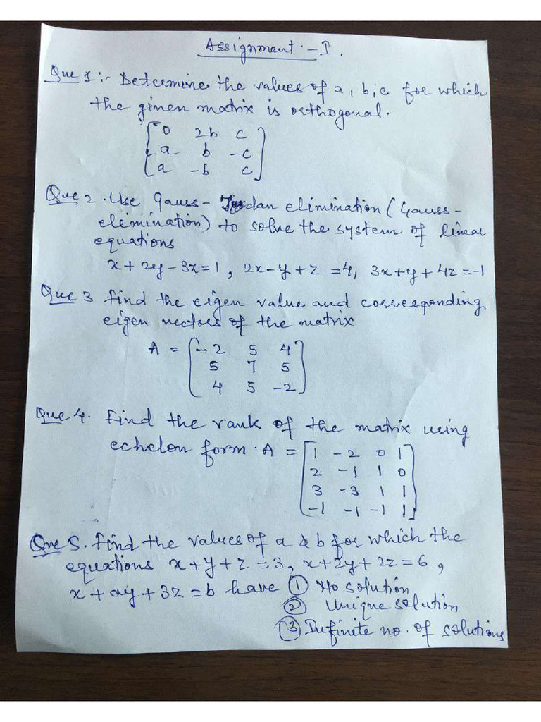 Assignment - 1 of EM-I | PDF