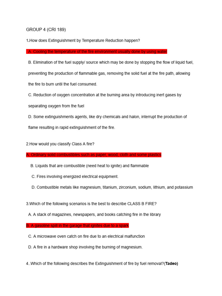 Group 4 Fire Technology and Arson Investigation | PDF