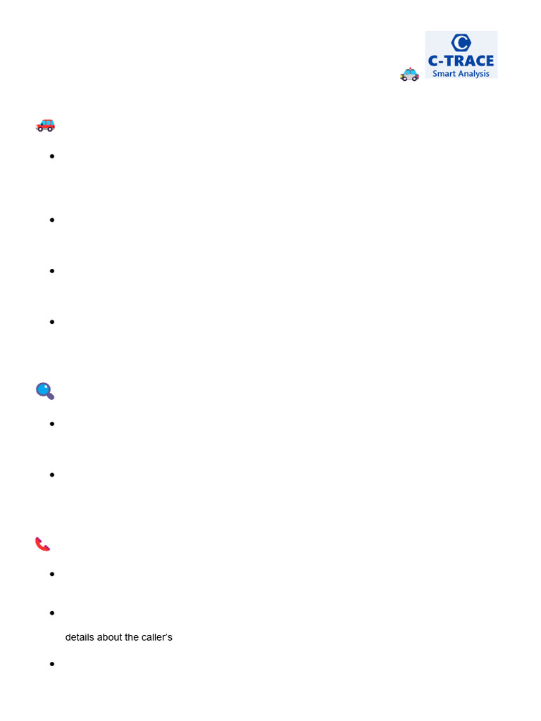 C trace bot features pdf