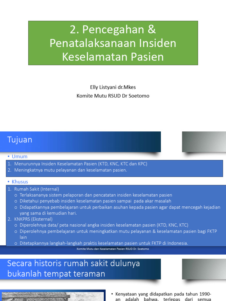 Pelaporan Insiden Keselamatan Pasien Fktp Pdf