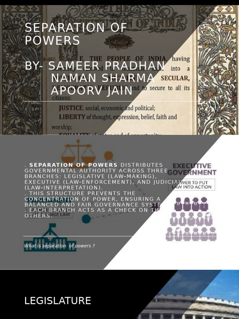 Separation of Powers | PDF