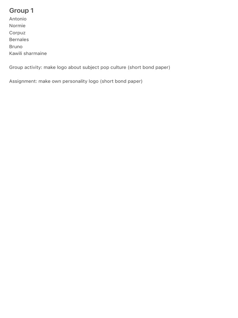 Group 1 | PDF