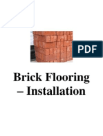 Brick Flooring Installation