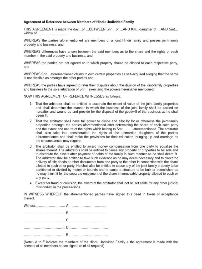 Difference Between Hindu Undivided Family And Firm