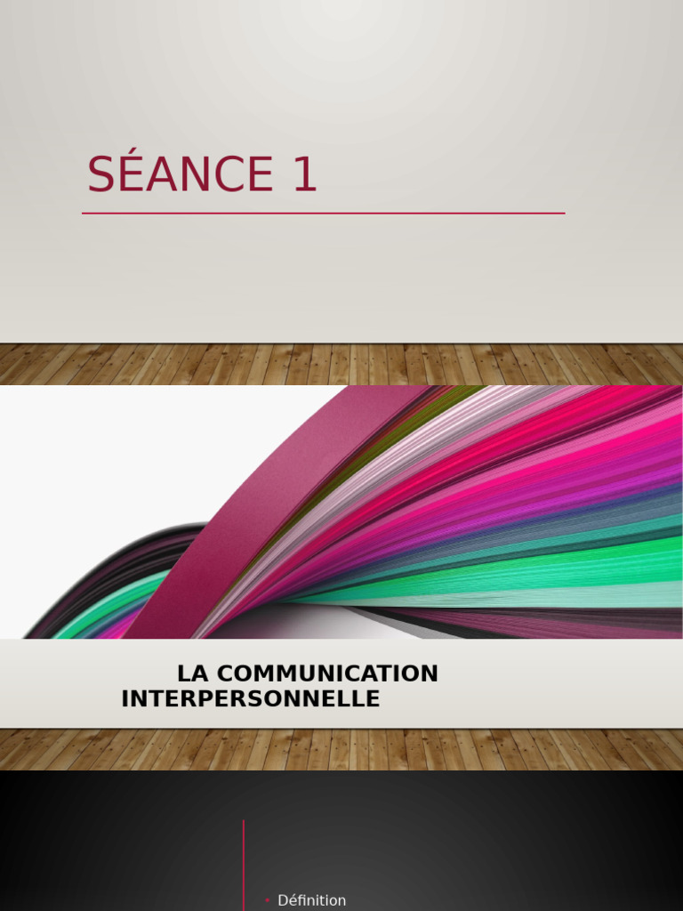 Séance 1 | PDF