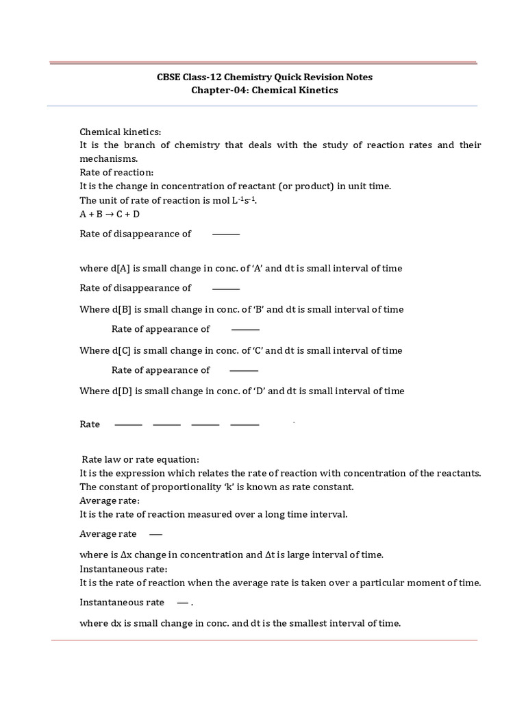 Ch 4 chemical kinetics pdf
