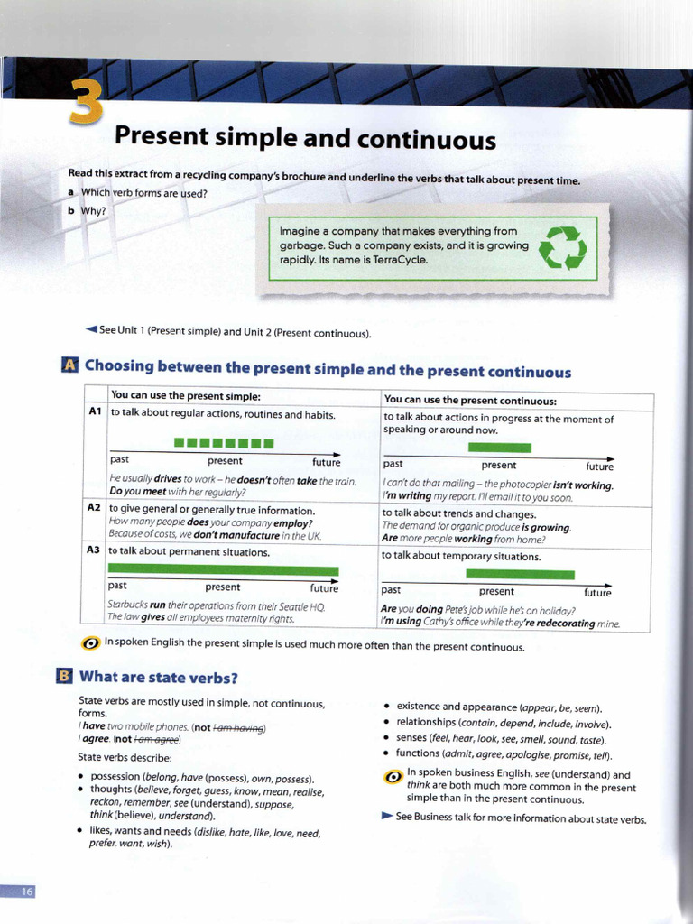 Present Simple and Continuous | PDF