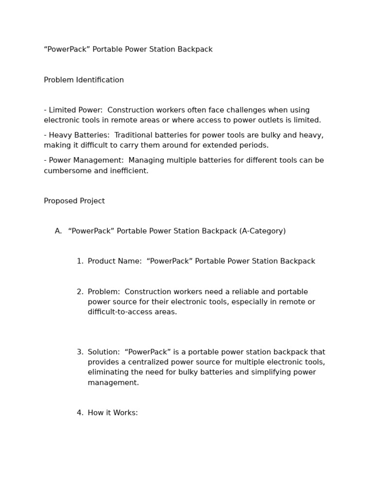 Power Pack | PDF