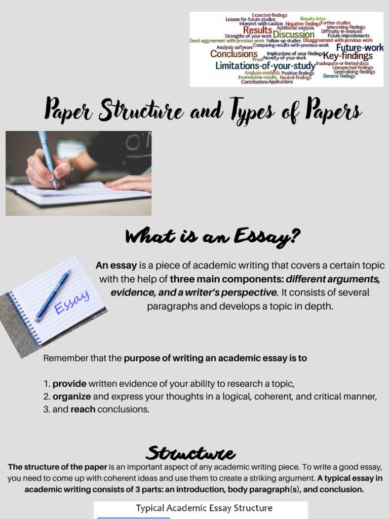 4.paper Structure & Types of Papers | PDF | Essays | Argument
