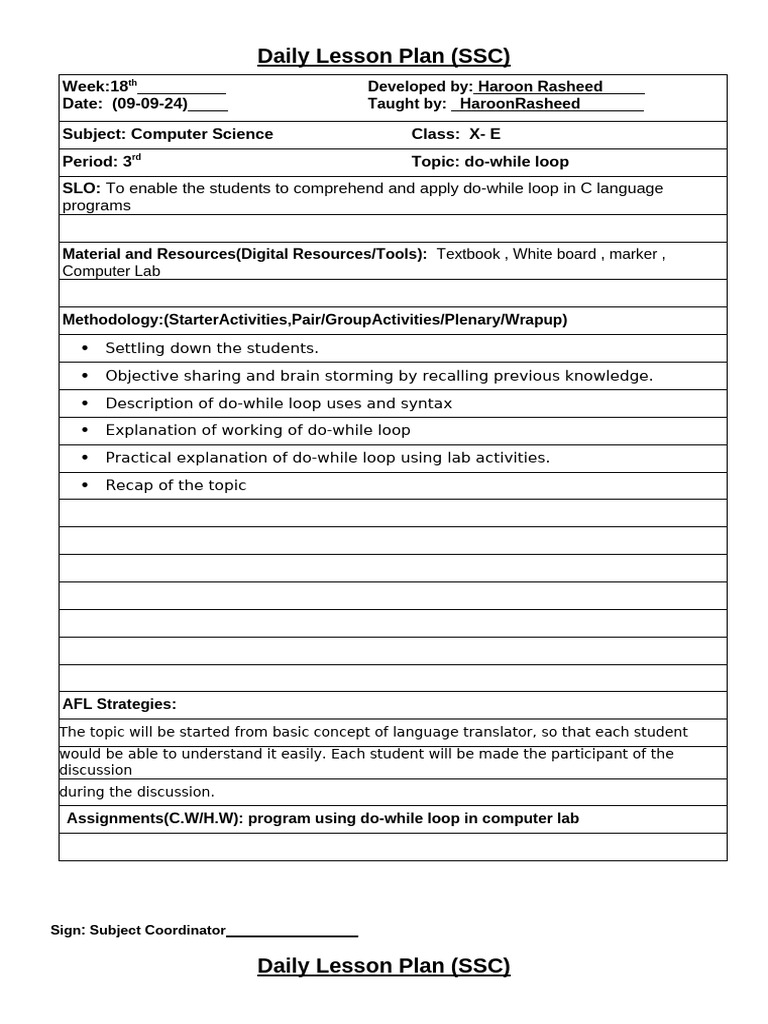 Week 18 X Computer | PDF