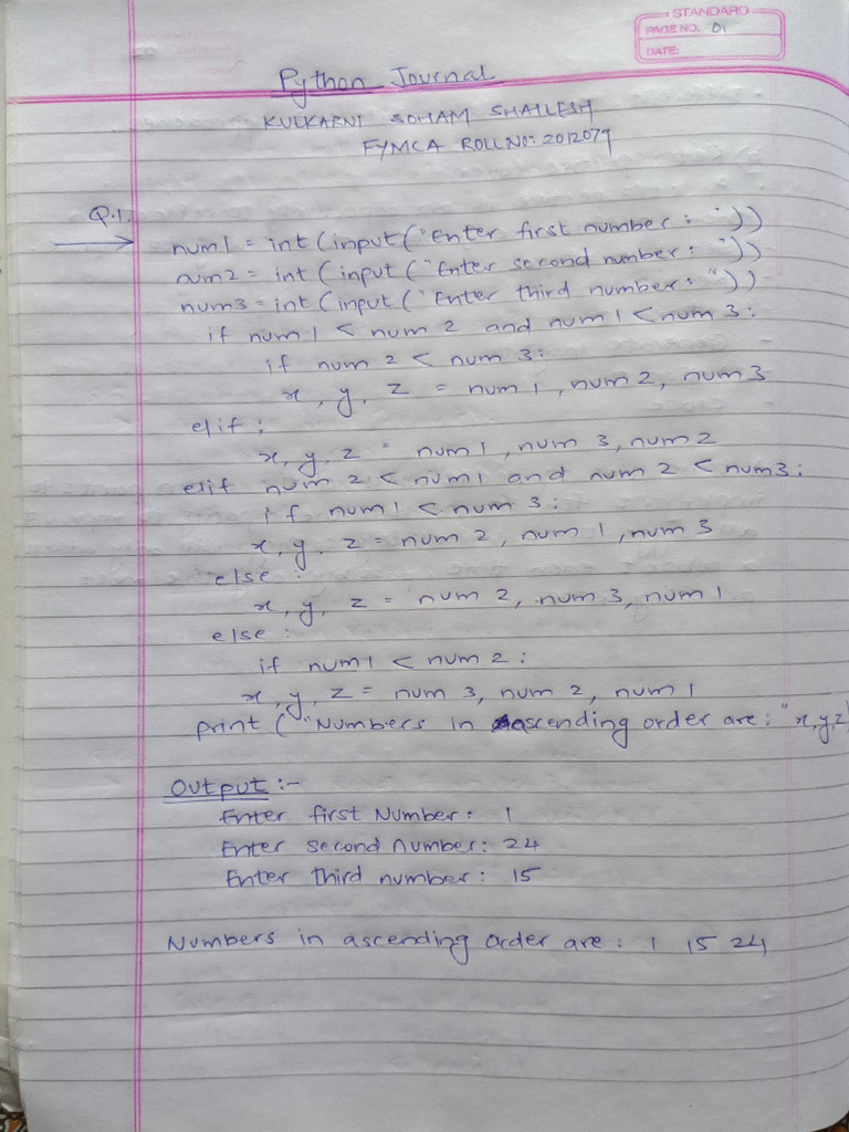 Python Journal 2012079 | PDF