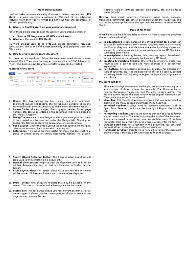 Online Ms Word Document Maker