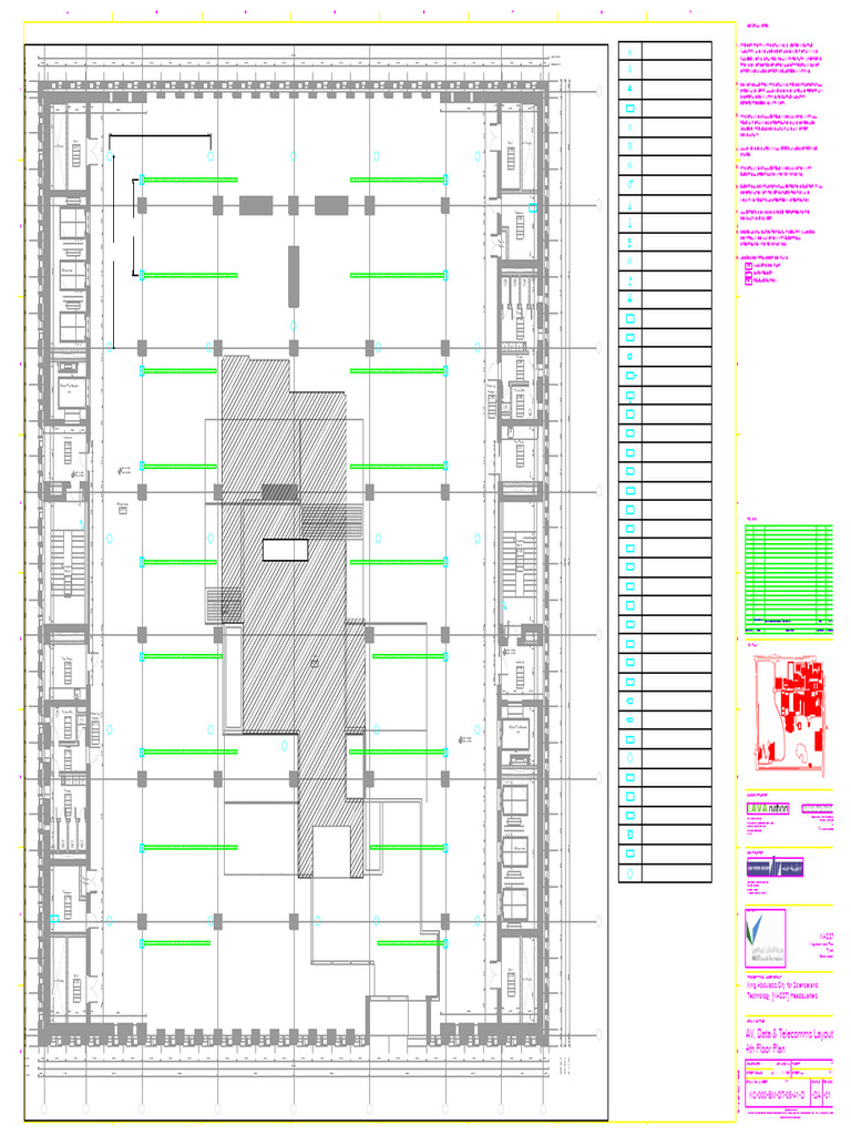 AV, Data & Telecomms Layout 4th Floor Plan: - DA - 01 KC-000-BM-DT-05 ...