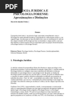 Psicologia Juridica e Psicologia Forense