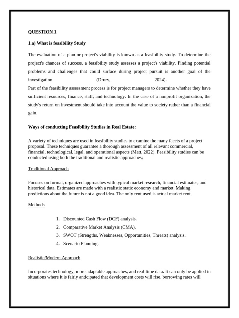 Methods of Feasibility Studies | PDF | Feasibility Study | Discounted ...