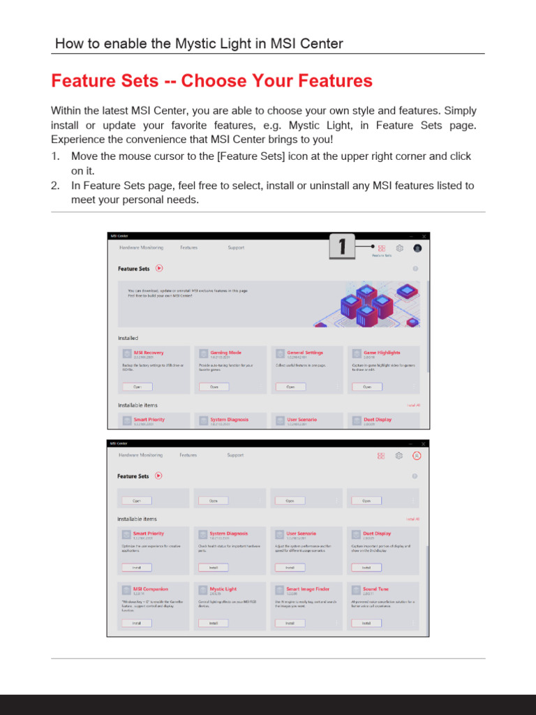 Customize Mystic Light Effects | PDF | Icon (Computing) | Point And Click