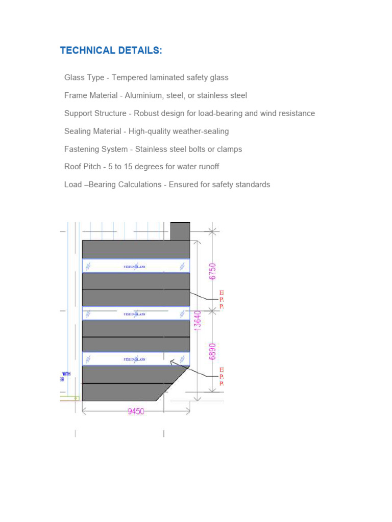 Glass Canopy Details | PDF