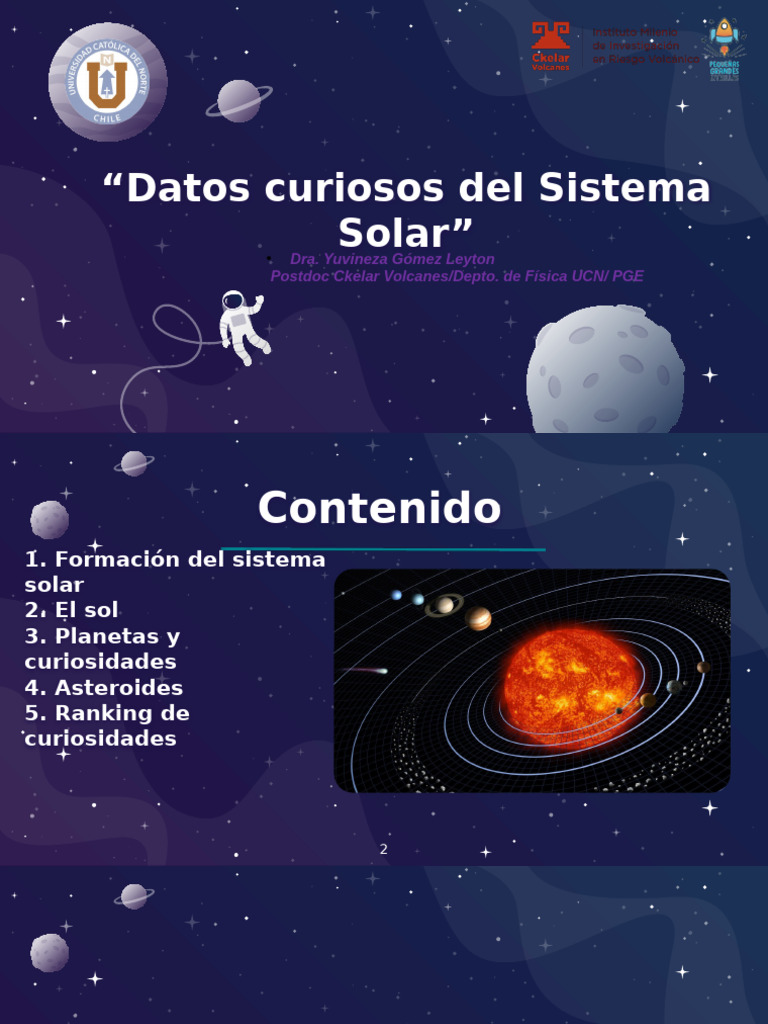 Datos Curiosos Del Sistema Solar | PDF