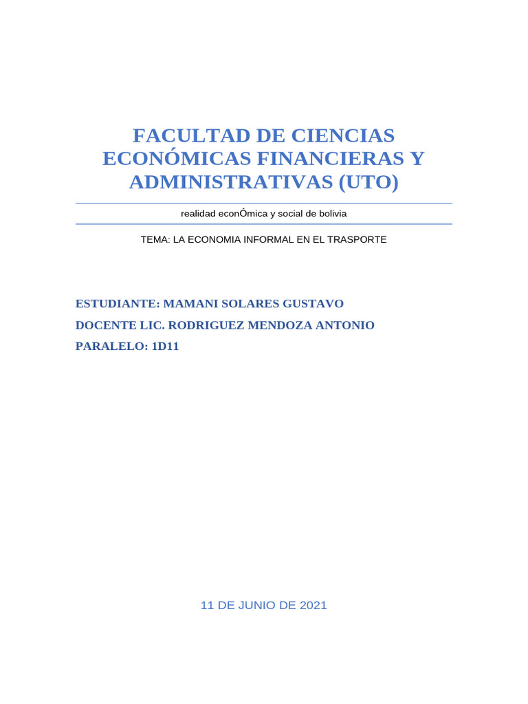 Facultad de Ciencias Economicas Administrativas | PDF | Contrabando ...