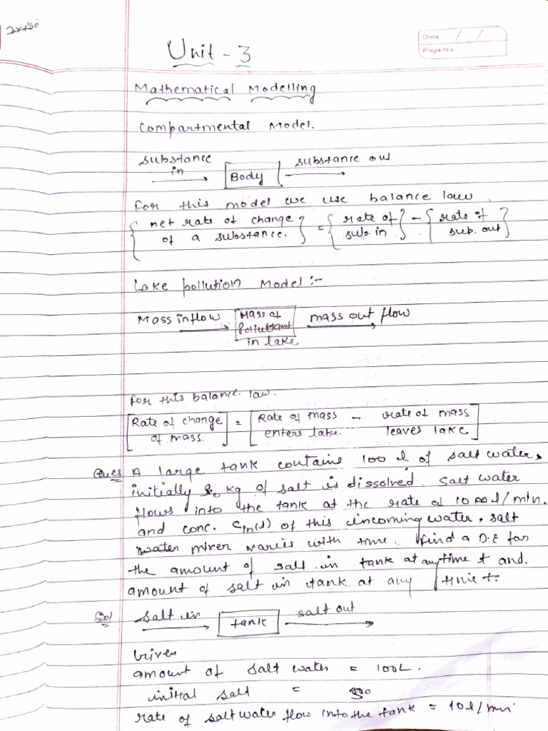 Unit 3 Notes ODE | PDF