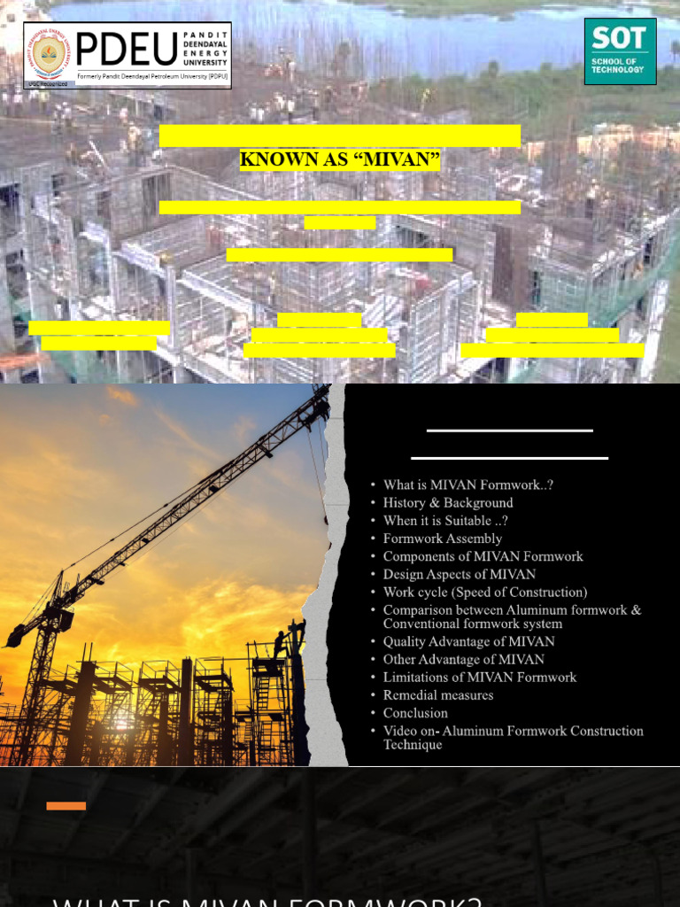 Mivan Aluminium Formwork | PDF