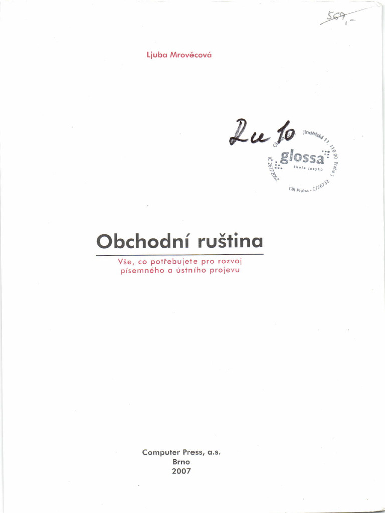Obchodní Ruština | PDF