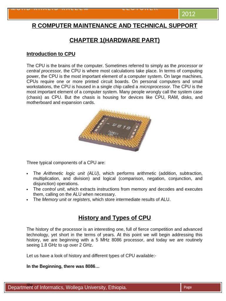 CM Notes | PDF