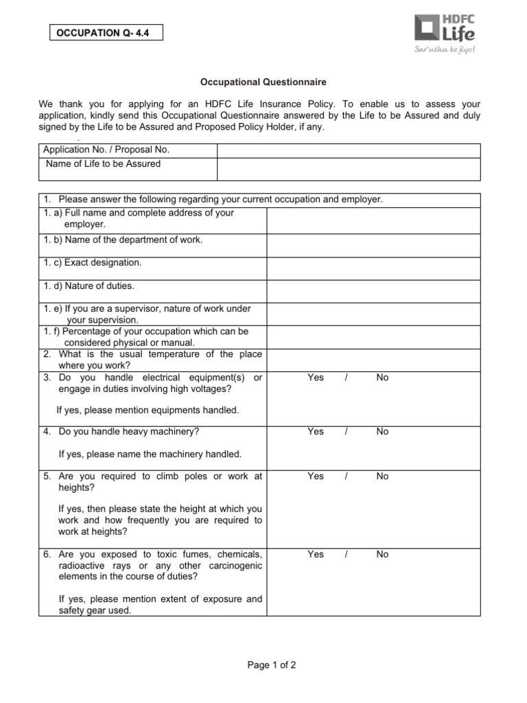 Occupation | PDF
