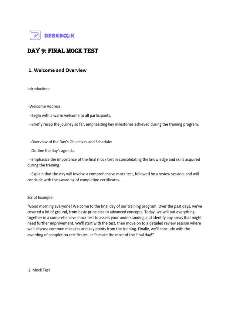 H Final Mock Test Content | PDF
