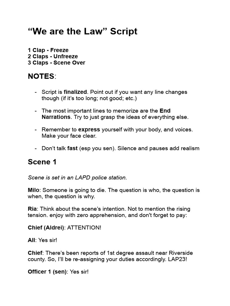 Old Drama Script | PDF